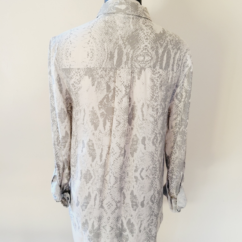 Dear John Snake Print Button Down Size Xs - image 6